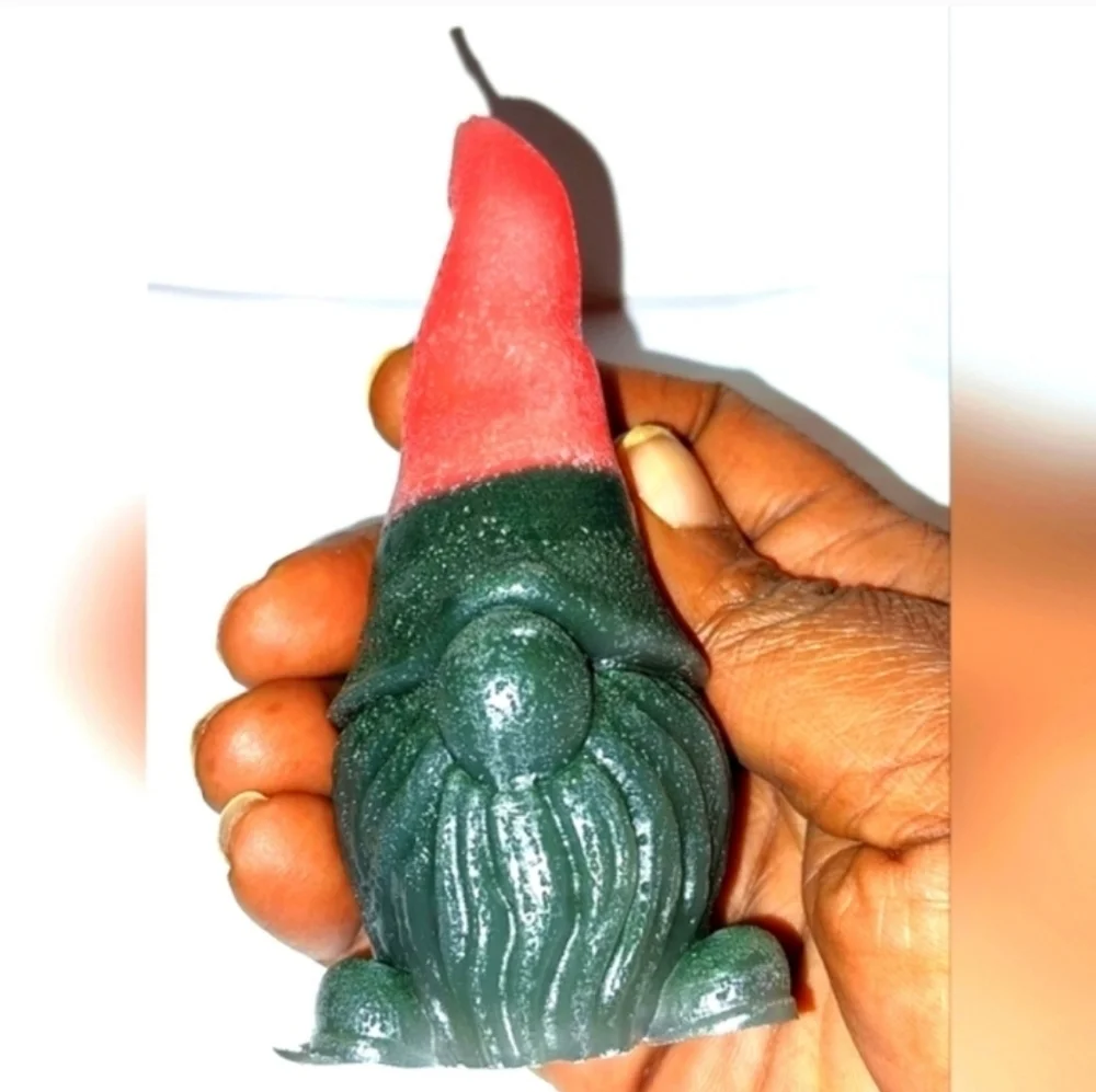 Hand crafted limited edition gnome candle
